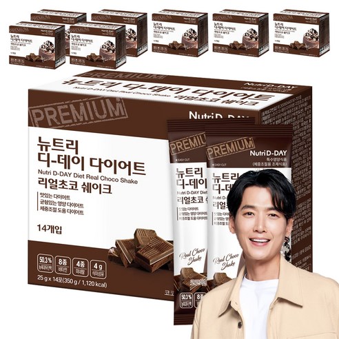 뉴트리디데이 다이어트 리얼 초코 쉐이크, 350g, 8개