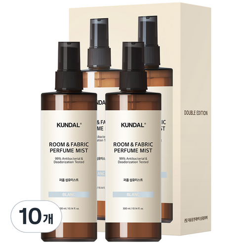 쿤달 퍼퓸 룸 앤 패브릭 섬유탈취제 블랑향, 300ml, 10개, 블랑