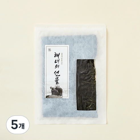 해녀의선물 다시마의 섬 금일도 더 두툼하고 진한 건다시마, 5개, 100g