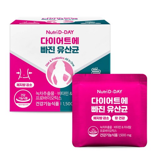 뉴트리디데이 다이어트에 빠진 유산균 14p, 21g, 1개