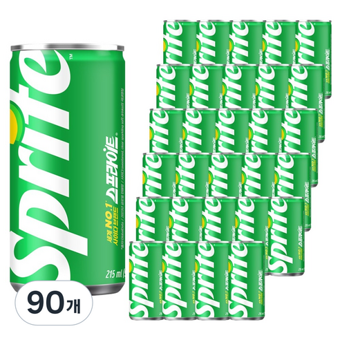 스프라이트 사이다, 215ml, 90개