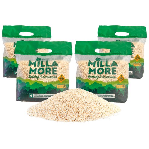밀라모어 햄스터 아스펜 소프트 베딩, 700g, 4개