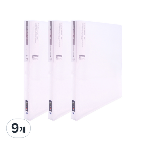아이콘 컬렉션 클리어 파일 40p, 백색, 9개