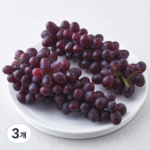 다조은 페루산 씨없는 적포도, 3개, 900g