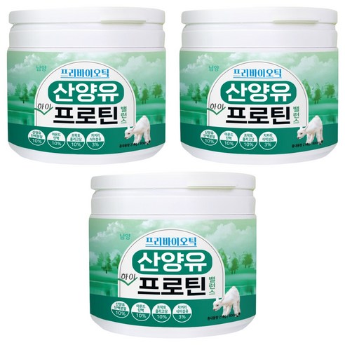 남양 프리바이오틱 산양유 하이 프로틴 밸런스 분말, 210g, 3개