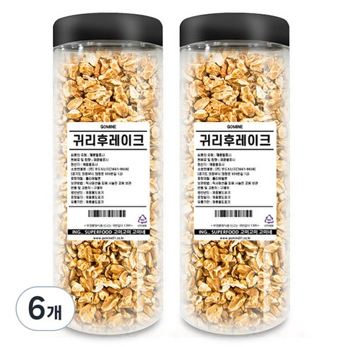 고미네 귀리후레이크, 150g, 6개