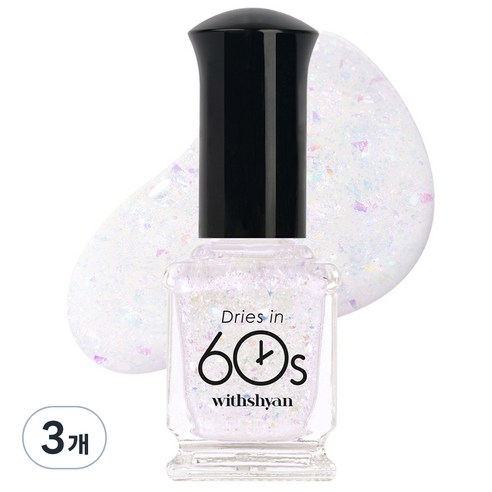 위드샨 60초 매니큐어, M126 웨딩드레스, 9ml, 3개