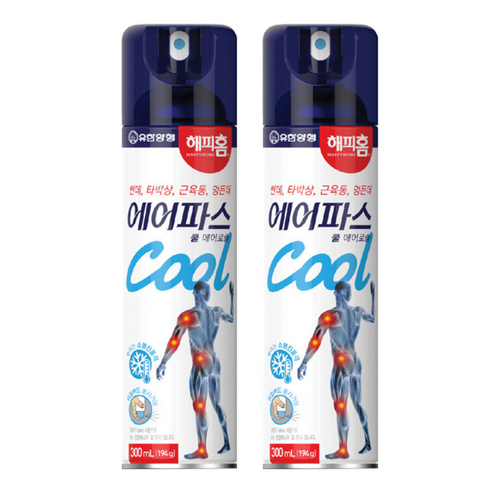 해피홈 에어파스 쿨 에어로솔 300ml, 1개입, 2개