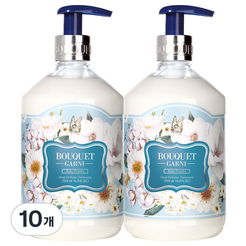 부케가르니 딥퍼퓸 트리트먼트 베이비파우더, 500ml, 10개