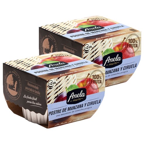 아넬라 과일퓨레 생푸룬 2p 혼합맛(사과/생푸룬) × 200g × 2개, 맛 × 개당 중량 × 수량 섬네일