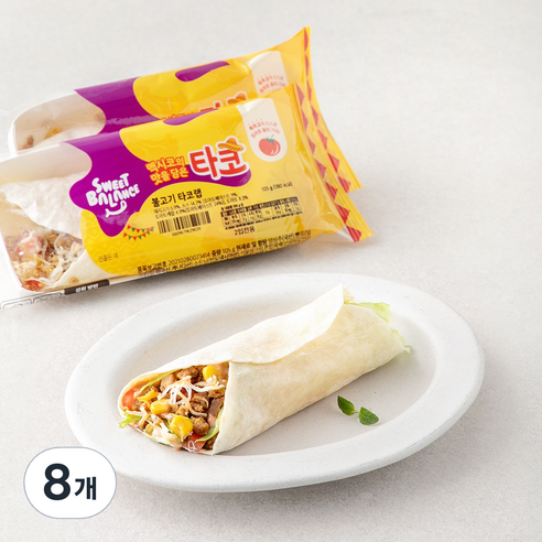스윗밸런스 불고기 타코랩, 105g, 8개