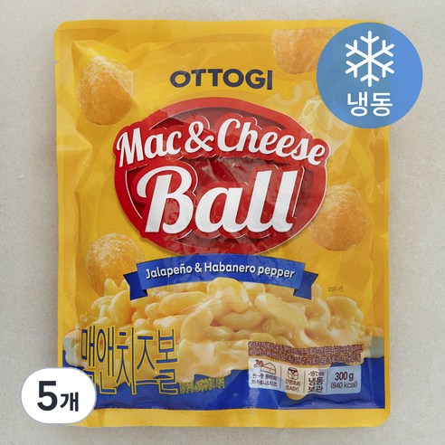 오뚜기 맥앤치즈볼 (냉동), 300g, 5개