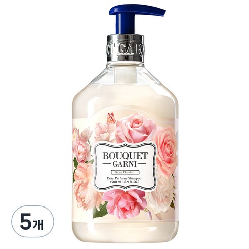 부케가르니 딥퍼퓸 샴푸 로즈가든, 500ml, 5개