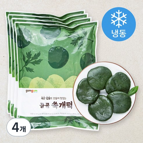 곰곰 쑥개떡 (냉동), 60g, 10개입, 4개