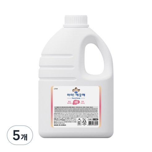 아이깨끗해 핸드워시 레몬향 리필, 2.45L, 5개