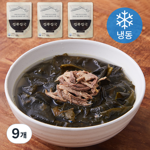집콕집국 소고기미역국 (냉동), 500g, 9개
