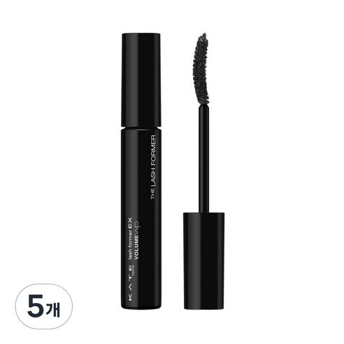 케이트 래쉬 포머 EX 볼륨 WP 마스카라 7.5g, BK-1, 5개