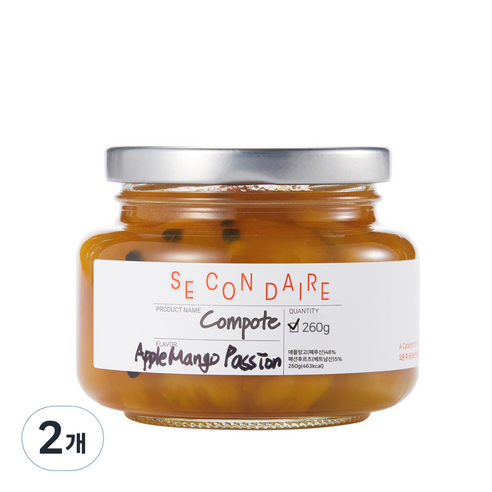 쎄콩데 애플망고패션 콩포트, 260g, 2개