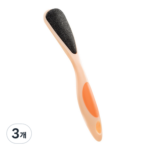 페디큐어 발각질제거기 오렌지, 1개입, 3개