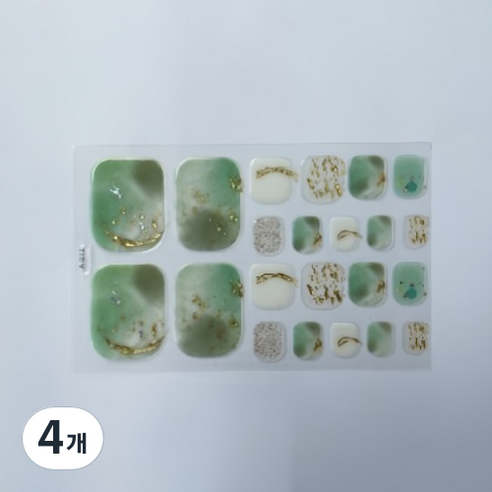 블루코지 패디팁 스티커 대비 발꾸미기, 4개, Type 06