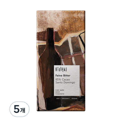 비바니 유기농 다크 85% 초콜릿, 100g, 5개