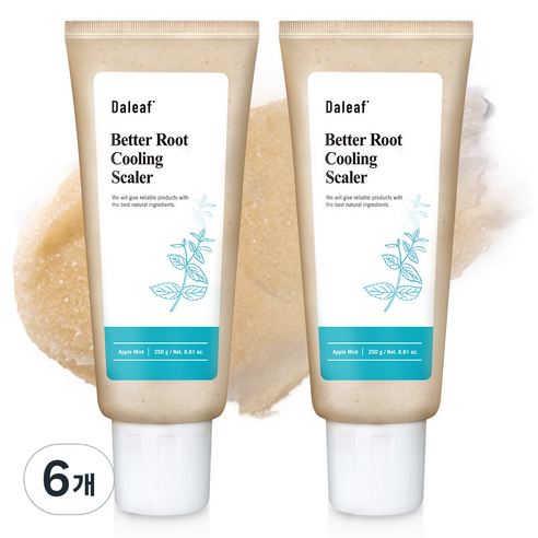달리프 애플 민트 베러루트 쿨링 두피 스케일링 스크럽, 250g, 6개