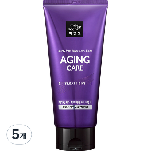 미쟝센 에이징 케어 파워베리 트리트먼트, 5개, 330ml