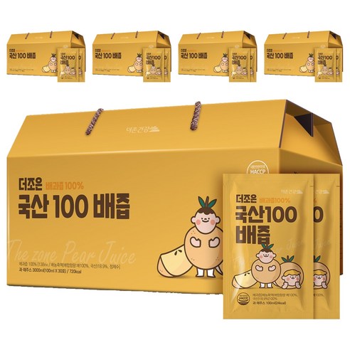 더존건강 더조은 국산100 배즙, 100ml, 150개