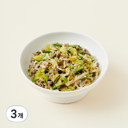 킨더가든 한우 애호박 숙주나물, 80g, 3개