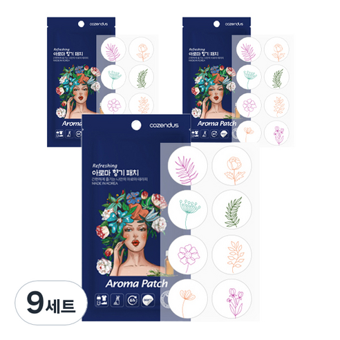 코젠더스 리프레싱 화관여인 향기패치 본품 8p 세트 랜덤발송, 0.8g, 9세트, 허브향