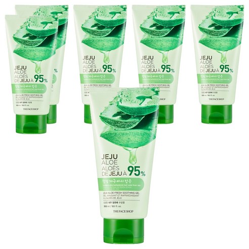 더페이스샵 신선한 제주 알로에 수딩젤, 300ml, 6개