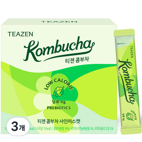 티젠 콤부차 샤인머스캣, 150g, 30개입, 3개