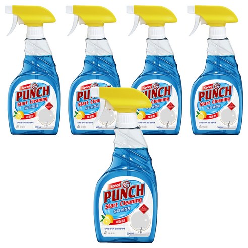 무궁화 스피드 펀치 유리세정제, 500ml, 5개
