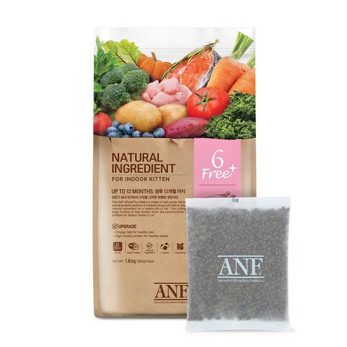 ANF 캣 키튼용 식스프리플러스 건식사료, 1.8kg, 1개