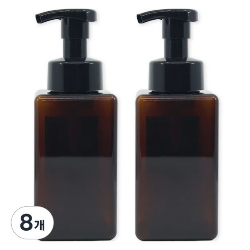 뉴앤룩 디스펜서 핸드워시 거품용기 450ml, 브라운, 8개