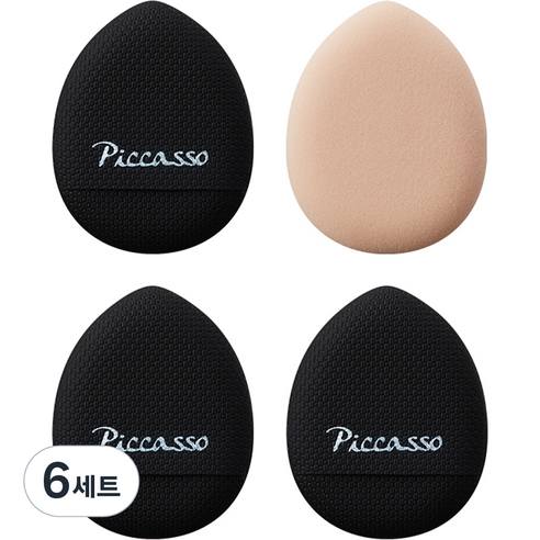 피카소 마이크로 퍼프 4종 세트, 혼합색상, 6세트