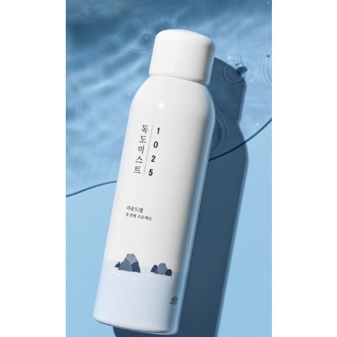 찬란하게 빛나는 피부, 라운드랩 1025 독도 미스트로 경험하세요!