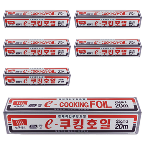 삼아삭스호일 e 쿠킹호일 25cm x 20m, 6개