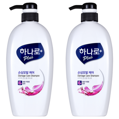 하나로 플러스 손상모발 케어 샴푸, 680ml, 2개