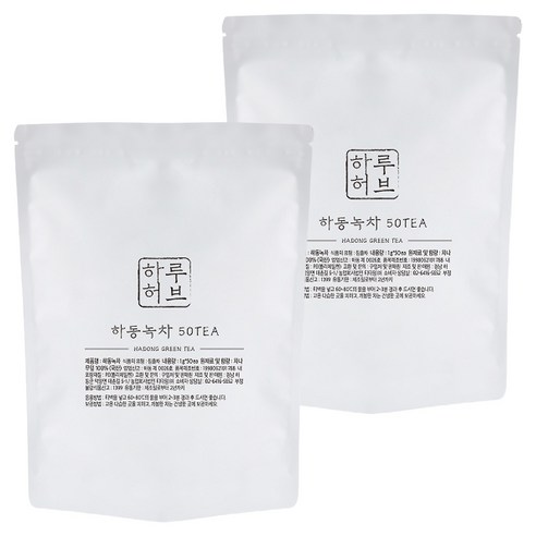 하루허브 하동녹차 대용량, 1g, 50개입, 2개