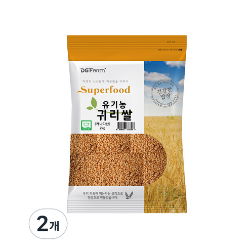 건강한 밥상 유기농 귀리쌀, 2kg, 2개