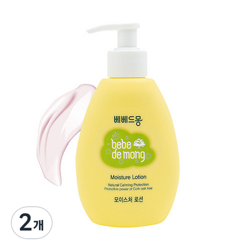 아기침대  베베드몽 모이스처 유아로션, 200ml, 2개