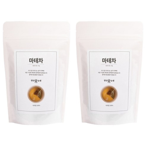 청년농원 저온가공 마테차 삼각티백, 1g, 50개입, 2개