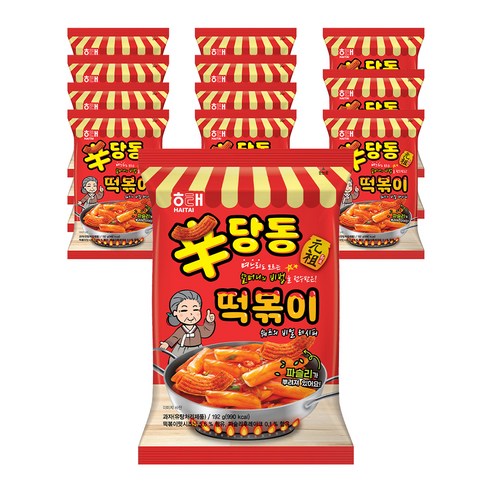 해태제과 신당동 떡볶이 과자, 192g, 12개