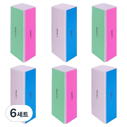 OON 4면 샌딩 블록 6p 세트, 6세트