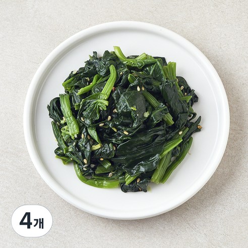 킨더가든 우리아이 시금치나물, 80g, 4개