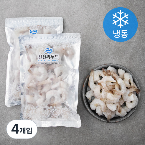 신선씨푸드 칵테일새우 450g*2 60~70미, 450g, 4개입