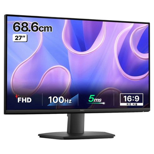 델 FHD IPS 100Hz VGA 모니터, 68.6cm, SE2725HM