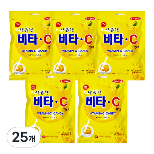 상큼한 비타C캔디, 80g, 25개