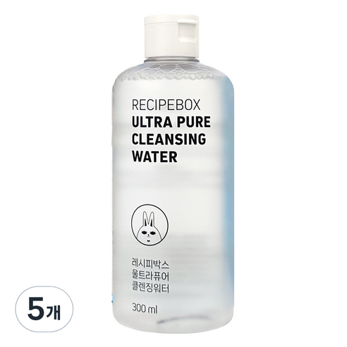 레시피박스 울트라퓨어 클렌징워터, 5개, 300ml